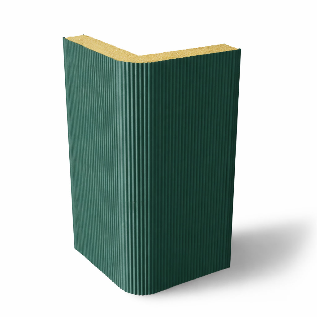 Угловая сэндвич-панель вертикальная из PUR